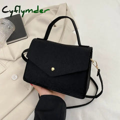 Cyflymder Popular Women Solid Color Handbags New Fashion Shoulder Bags Non-Woven Fabric Crossbody