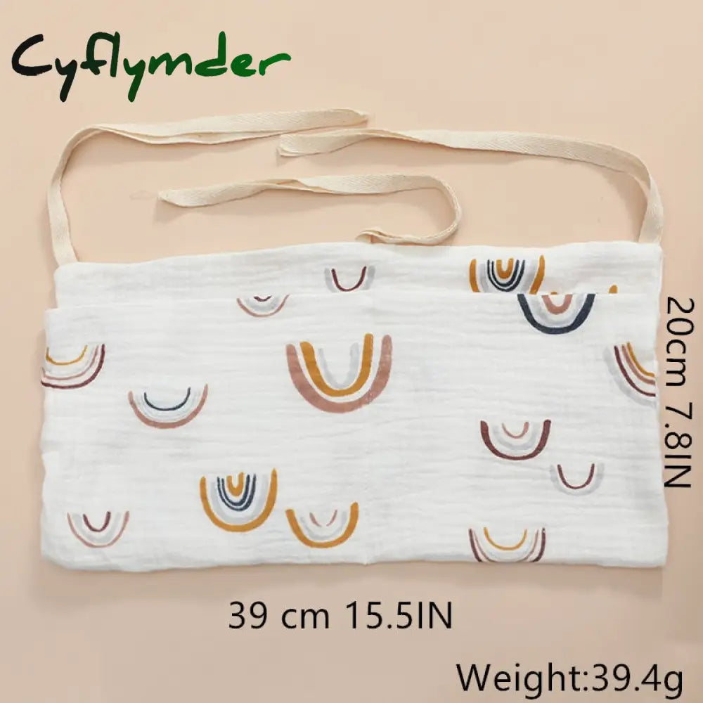 Cyflymder Portable Baby Crib Storage Bag Nappy Organizer Multifunctional Newborn Bed Headboard