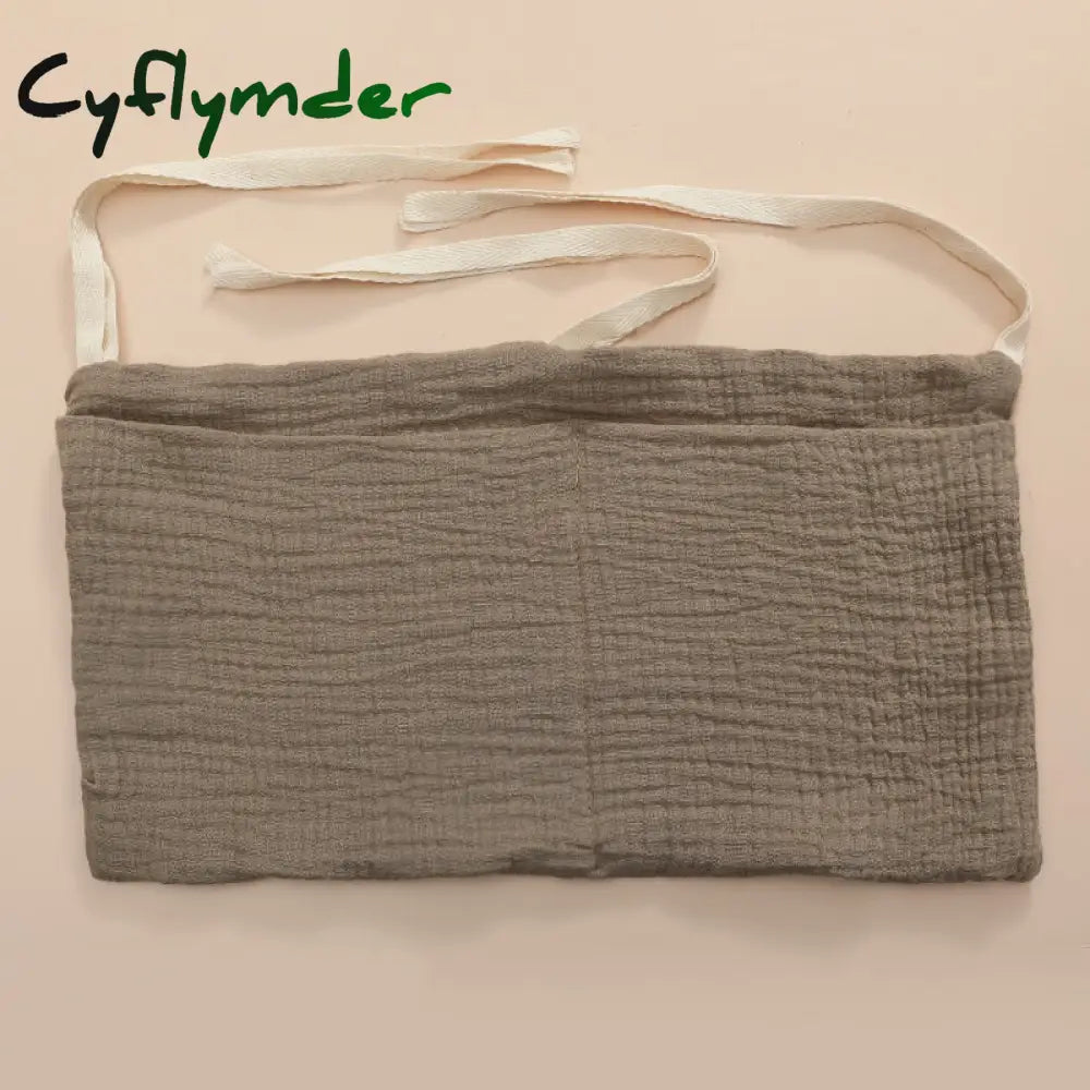 Cyflymder Portable Baby Crib Storage Bag Nappy Organizer Multifunctional Newborn Bed Headboard