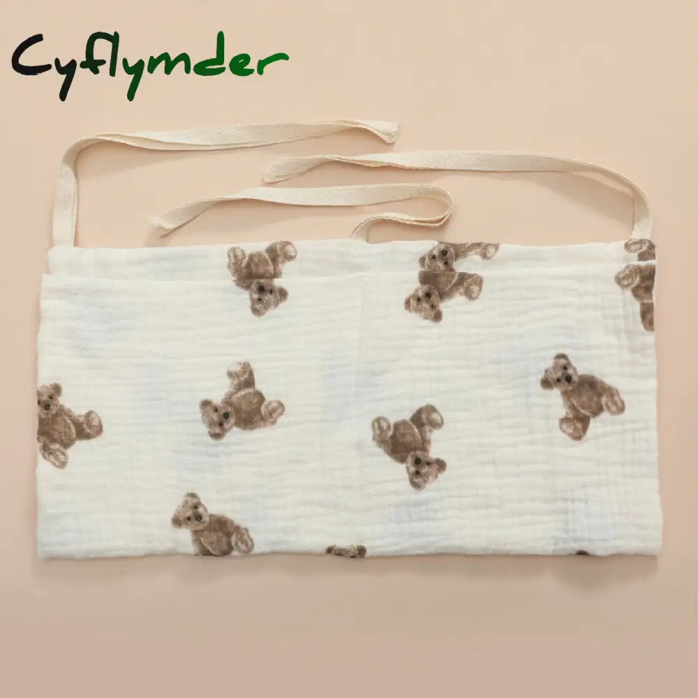 Cyflymder Portable Baby Crib Storage Bag Nappy Organizer Multifunctional Newborn Bed Headboard