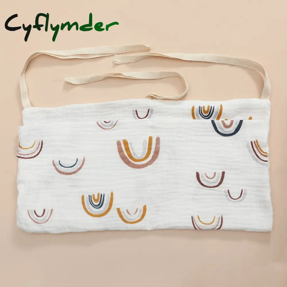 Cyflymder Portable Baby Crib Storage Bag Nappy Organizer Multifunctional Newborn Bed Headboard