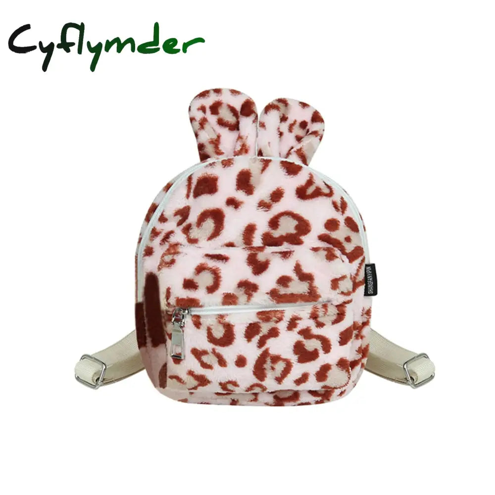 Cyflymder Portable Children Travel Shopping Rucksacks Casual Autumn Winter Lamb Fleece Women’s