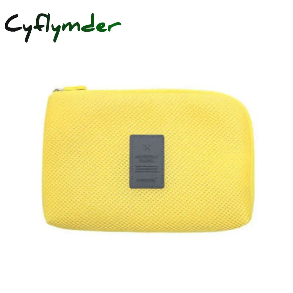 Cyflymder Portable Data Cable Storage Bag Earphone Wire Organizer Case For Headphone Line Headset