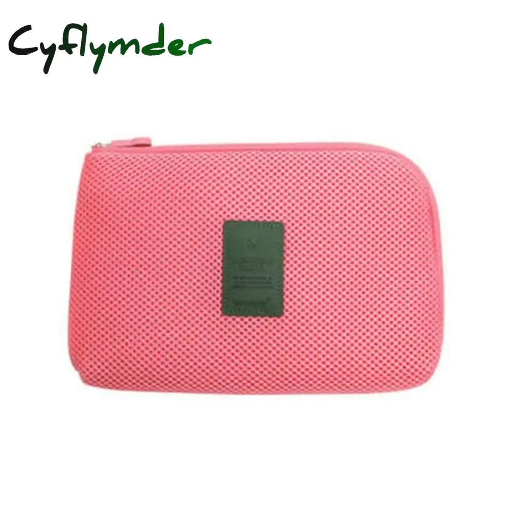 Cyflymder Portable Data Cable Storage Bag Earphone Wire Organizer Case For Headphone Line Headset