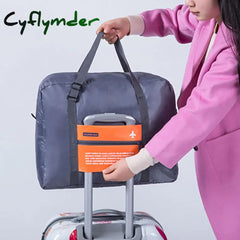 Cyflymder Portable Folding Casual Travel Bag Large Capacity Weekend Duffle Women Men Handbags