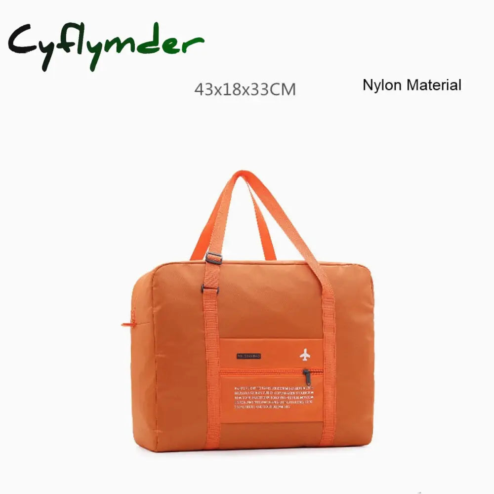 Cyflymder Portable Folding Casual Travel Bag Large Capacity Weekend Duffle Women Men Handbags