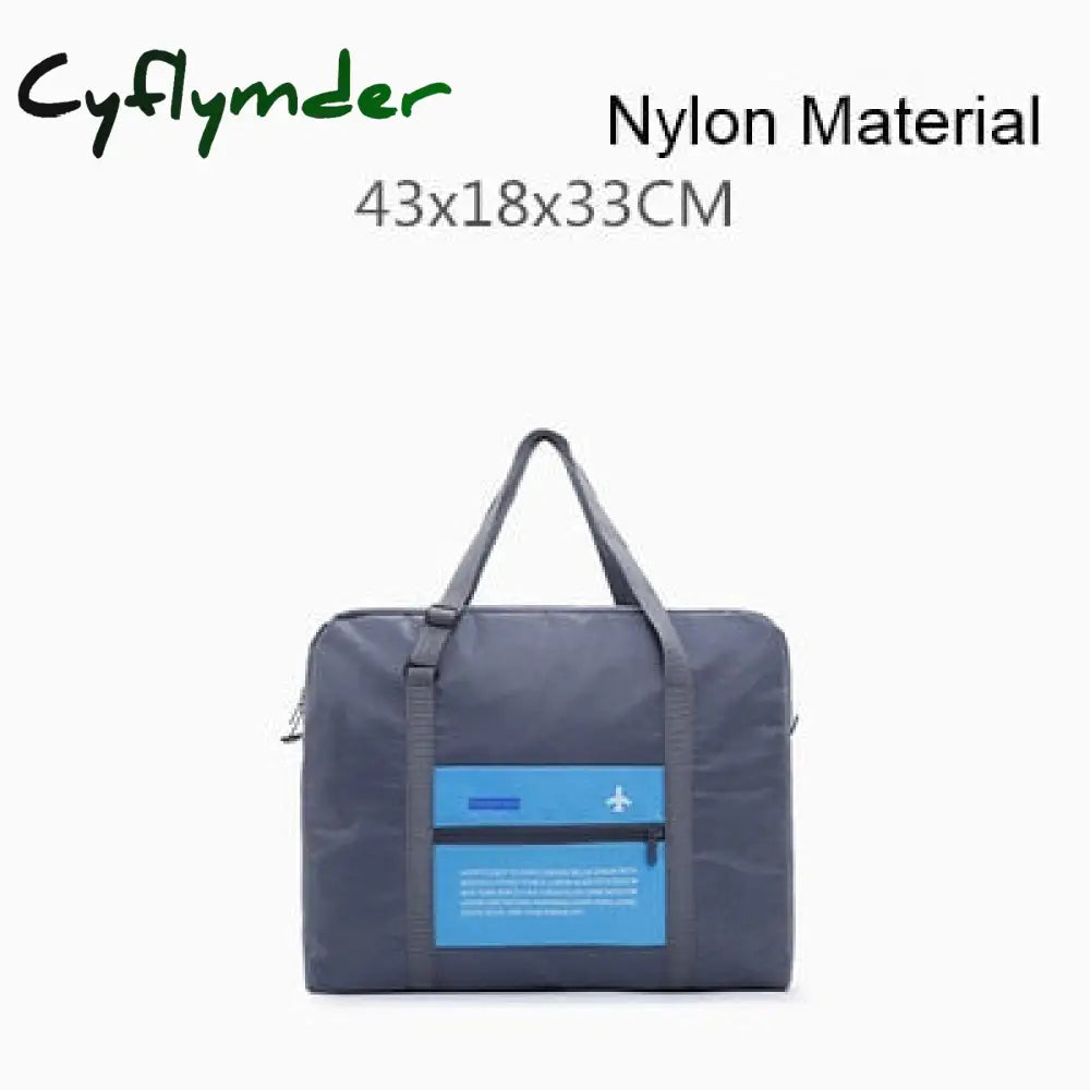 Cyflymder Portable Folding Casual Travel Bag Large Capacity Weekend Duffle Women Men Handbags