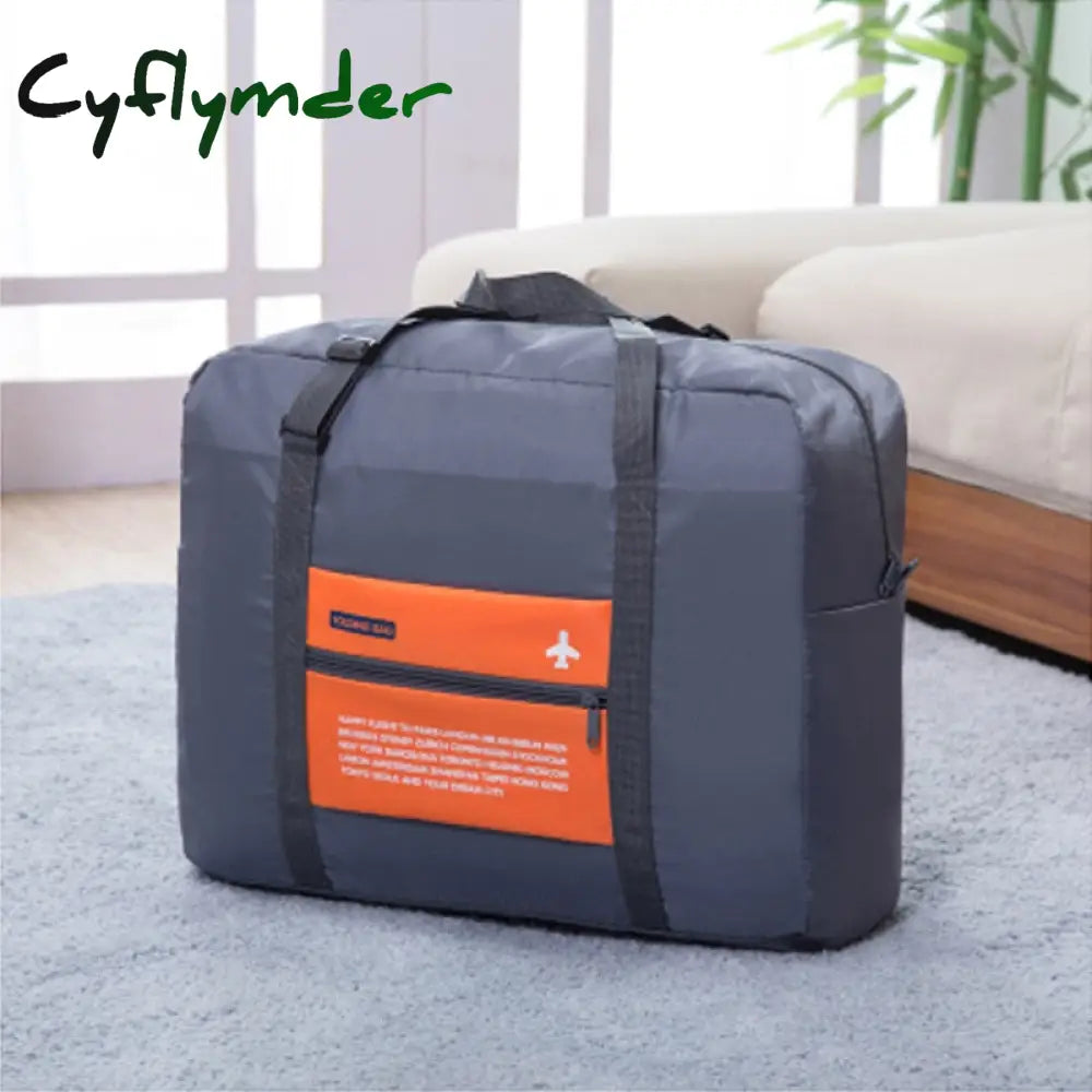 Cyflymder Portable Folding Casual Travel Bag Large Capacity Weekend Duffle Women Men Handbags