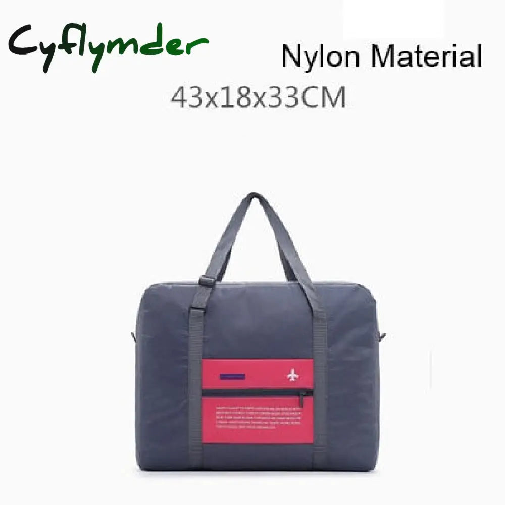 Cyflymder Portable Folding Casual Travel Bag Large Capacity Weekend Duffle Women Men Handbags