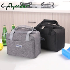 Cyflymder Portable Lunch Bag New Thermal Insulated Box Tote Cooler Handbag Bento Pouch Dinner