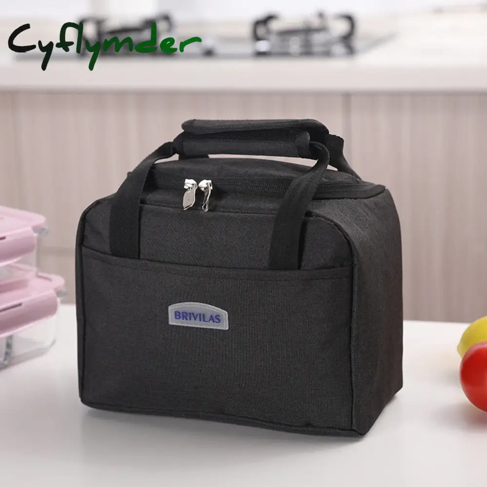 Cyflymder Portable Lunch Bag New Thermal Insulated Box Tote Cooler Handbag Bento Pouch Dinner