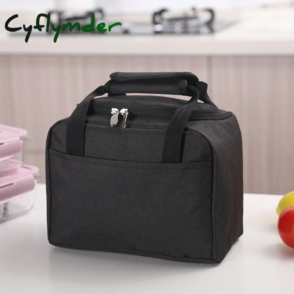 Cyflymder Portable Lunch Bag New Thermal Insulated Box Tote Cooler Handbag Bento Pouch Dinner