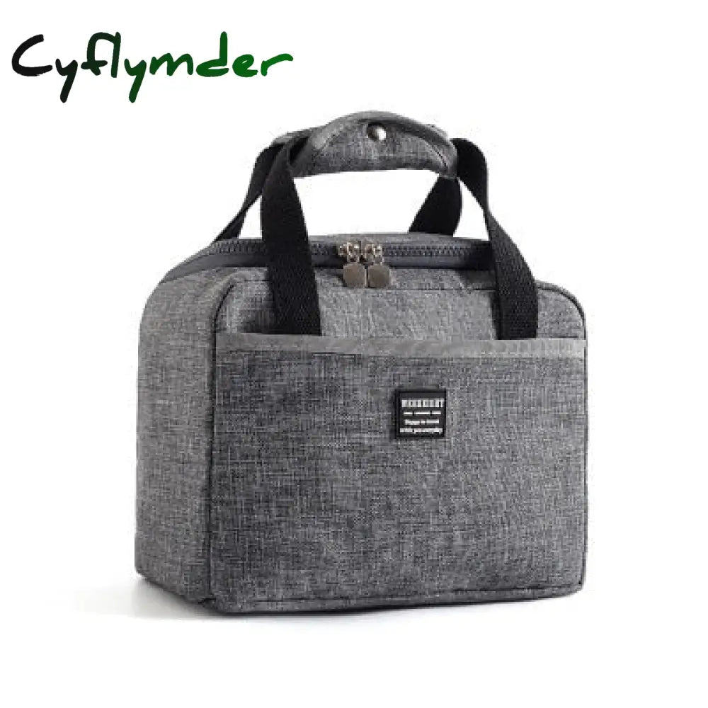 Cyflymder Portable Lunch Bag New Thermal Insulated Box Tote Cooler Handbag Bento Pouch Dinner