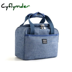 Cyflymder Portable Lunch Bag New Thermal Insulated Box Tote Cooler Handbag Bento Pouch Dinner