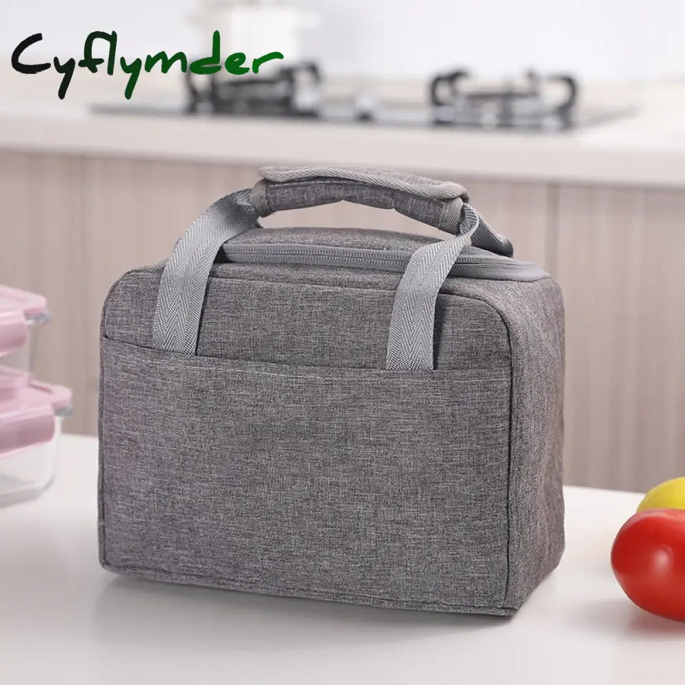 Cyflymder Portable Lunch Bag New Thermal Insulated Box Tote Cooler Handbag Bento Pouch Dinner