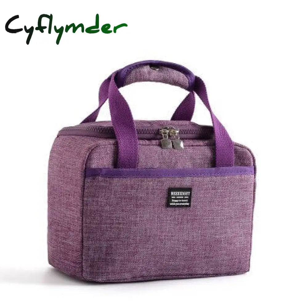 Cyflymder Portable Lunch Bag New Thermal Insulated Box Tote Cooler Handbag Bento Pouch Dinner