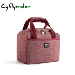 Cyflymder Portable Lunch Bag New Thermal Insulated Box Tote Cooler Handbag Bento Pouch Dinner