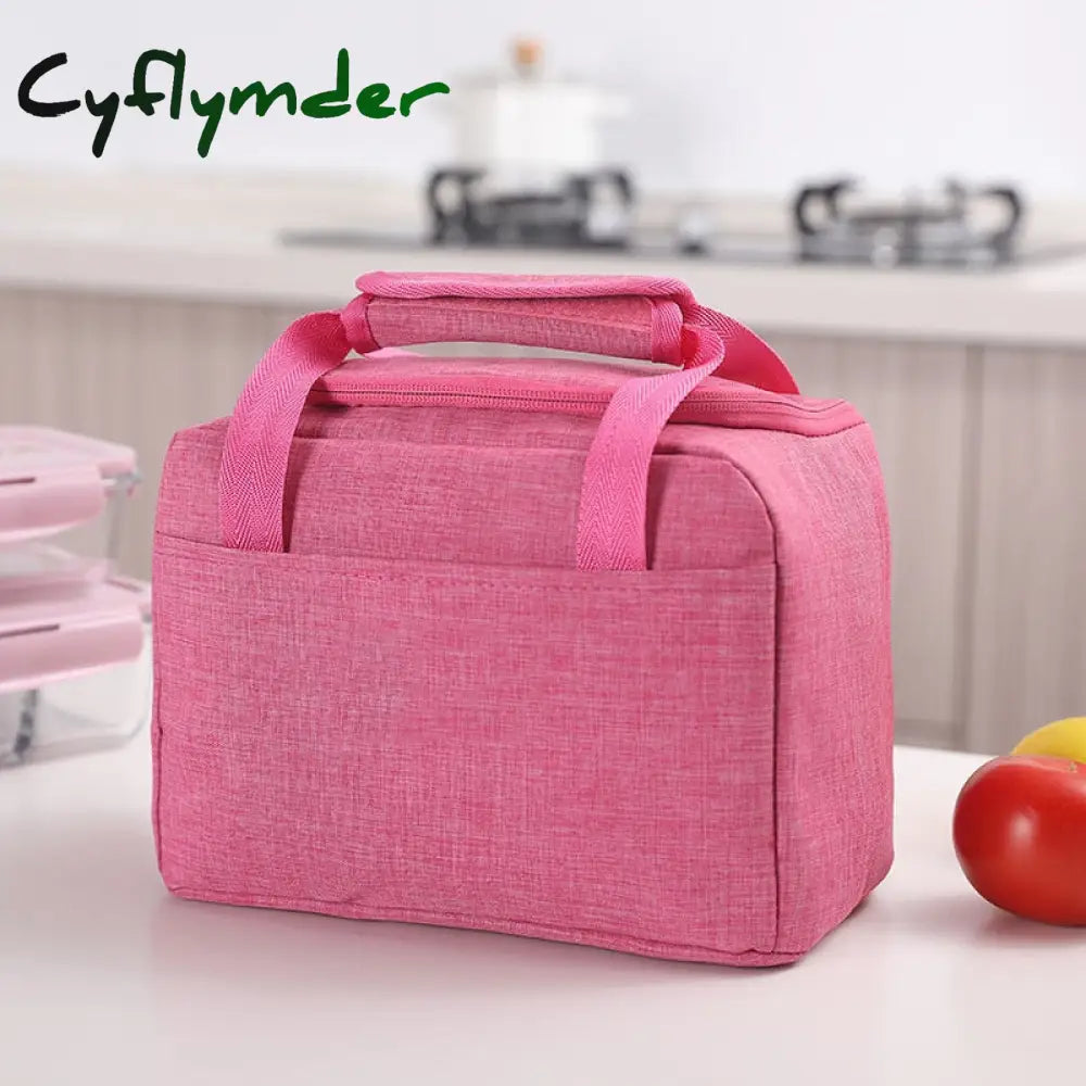 Cyflymder Portable Lunch Bag New Thermal Insulated Box Tote Cooler Handbag Bento Pouch Dinner