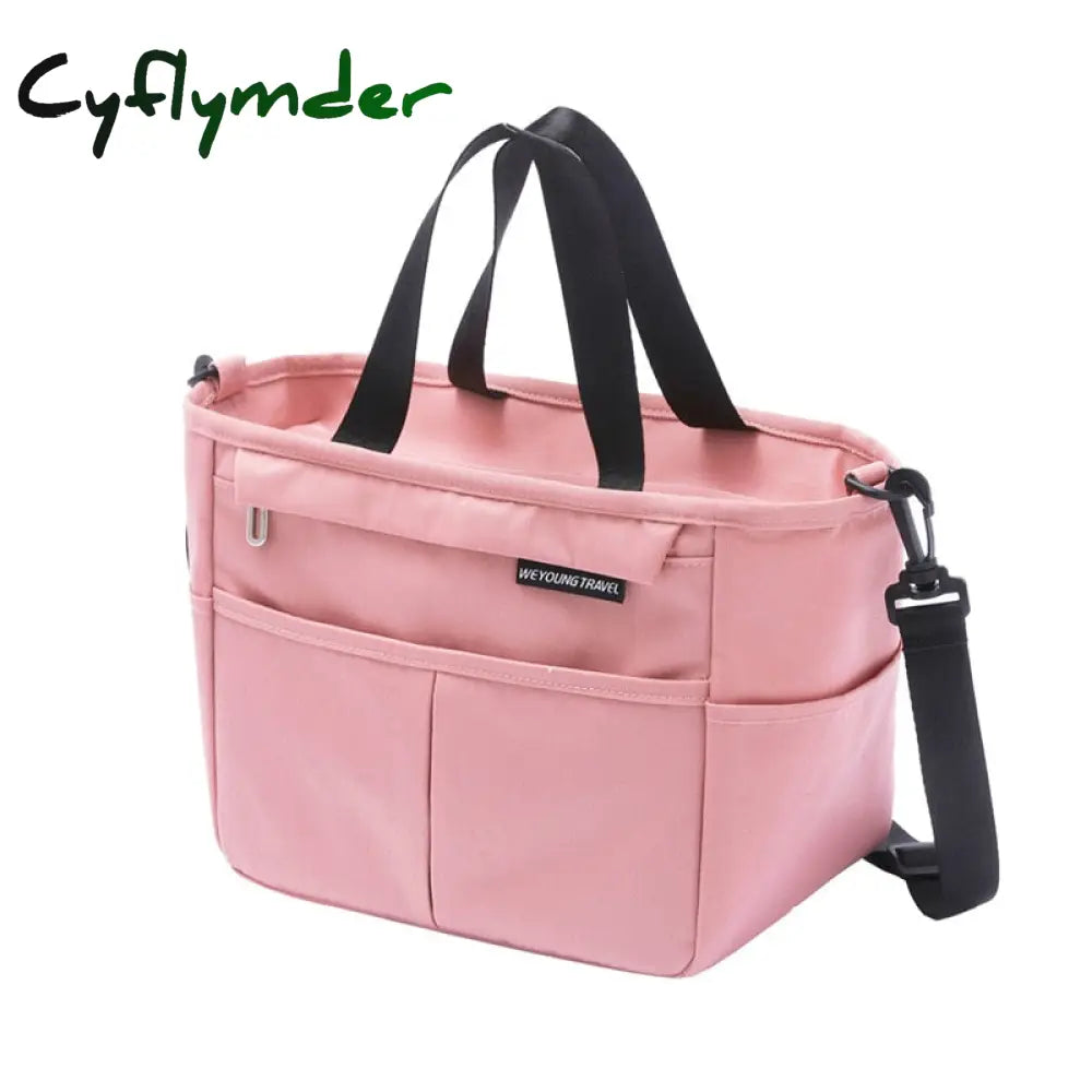 Cyflymder Portable Lunch Box Insulated Thermal Bag Picnic Food Cooler Pouch Large Capacity Shoulder