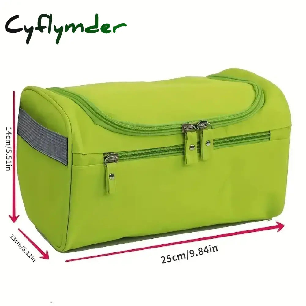 Cyflymder Portable Makeup Bag Unisex Capacity Waterproof Cosmetic Organizer Toiletry Hanging Case Pouch for Women Men