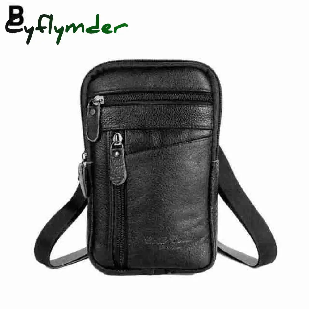 Cyflymder Portable Men’s Mobile Phone Pockets Leather Belt Clip Bag Pouch Fashion Crossbody
