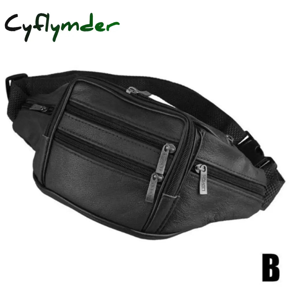 Cyflymder Portable Men’s Mobile Phone Pockets Leather Belt Clip Bag Pouch Fashion Crossbody