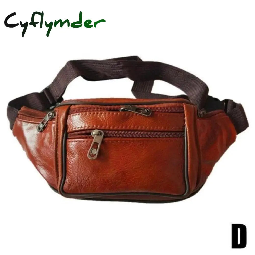 Cyflymder Portable Men’s Mobile Phone Pockets Leather Belt Clip Bag Pouch Fashion Crossbody