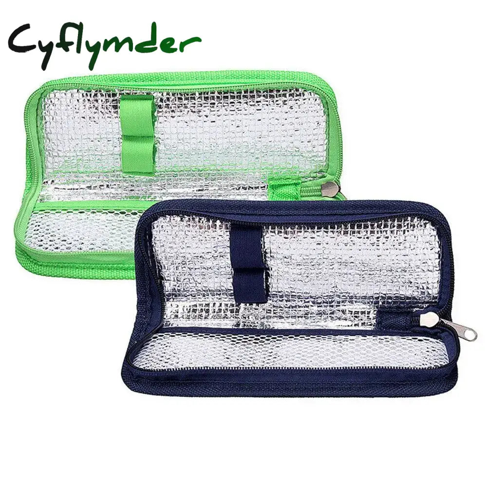 Cyflymder Portable Practical Insulin Cooling Bag Oxford Thermal Insulated Pill Protector Medical