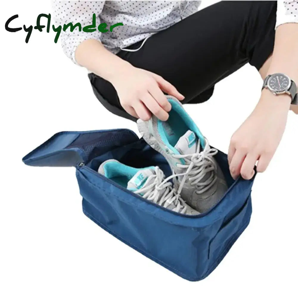 Cyflymder Portable Storage Bag Multi-Functional Travel Essential Cosmetic Toiletries Underwear Shoe