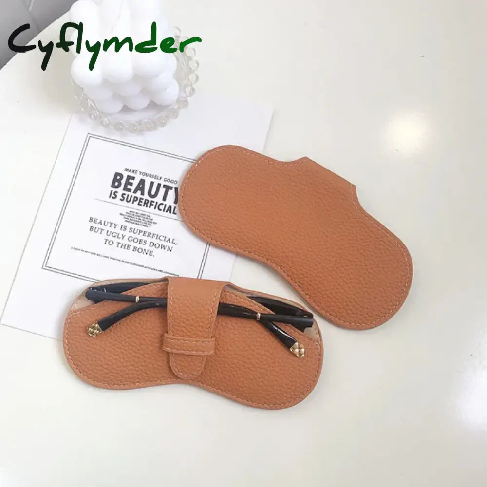 Cyflymder Portable Sunglasses Bag Anti-Pressure Ins Storage Myopia Glasses Protective Sleeve Simple