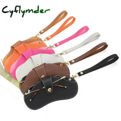 Portable Sunglasses Bag Anti-pressure Ins Sunglasses Storage Bag Myopia Glasses Protective Sleeve Simple Leather Glasses Case