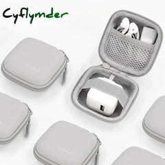 Cyflymder Portable Travel Organizer Bag Cable Storage Organizers Earphone Case Mini Hard Shell