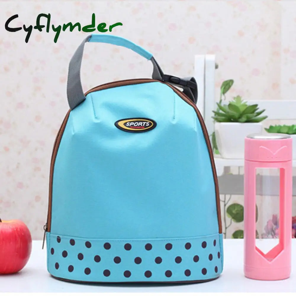 Cyflymder Portable Travel Picnic Oxford Tote Bag Organizer Insulated Thermal Carry Bento Food