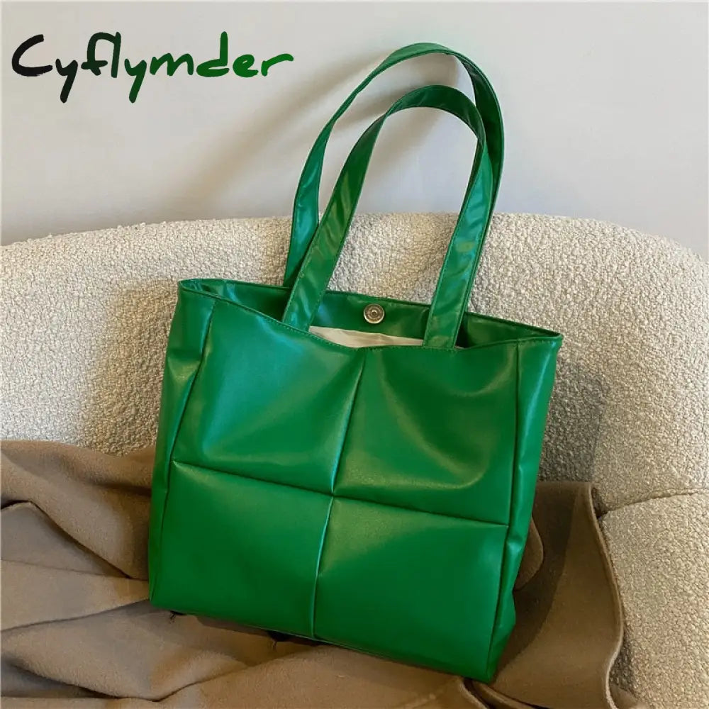 Cyflymder Portable Women Cotton Padded Nylon Large Capacity Travel Handbag Fashion Autumn Winter