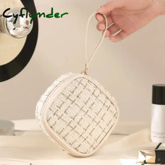 Cyflymder Portable Women’s Mini Cosmetic Bags Girls Makeup Lipsticks Storage Pouch Sanitary Pads