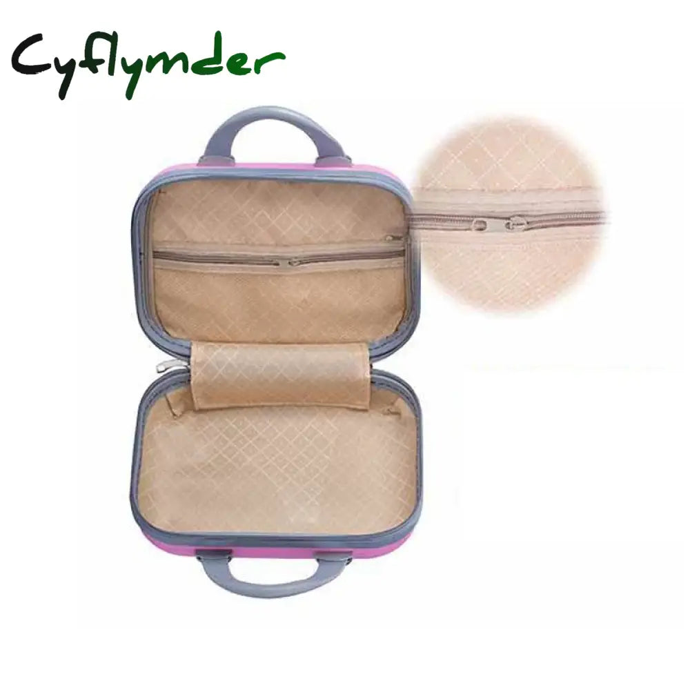 Cyflymder Professional Cosmetic Bag Organizer For Women Travel Makeup Cases Large Capacity