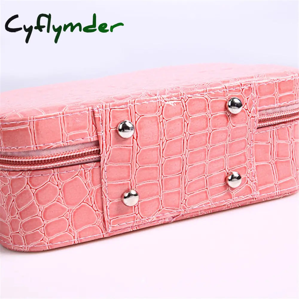 Cyflymder Professional Toiletry Bag Cosmetic Organizer Women Travel Make Up Cases Big Capacity