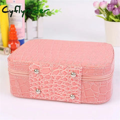 Cyflymder Professional Toiletry Bag Cosmetic Organizer Women Travel Make Up Cases Big Capacity