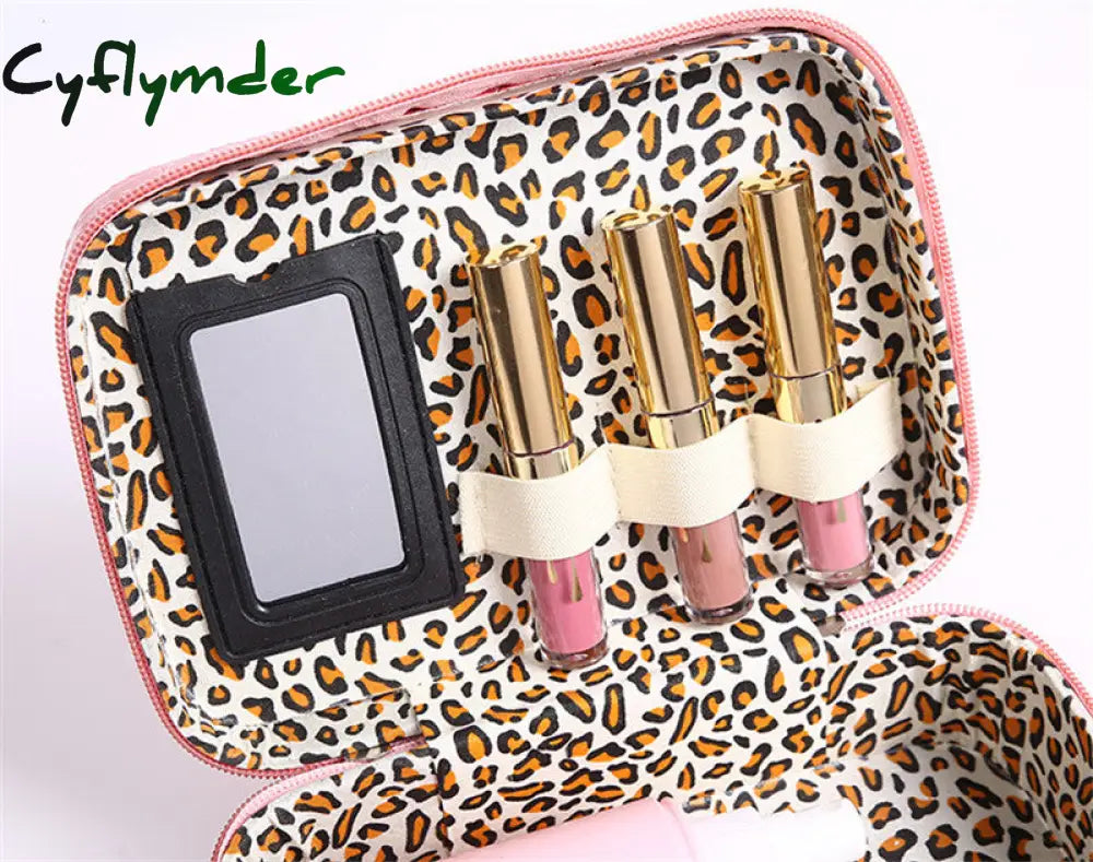 Cyflymder Professional Toiletry Bag Cosmetic Organizer Women Travel Make Up Cases Big Capacity