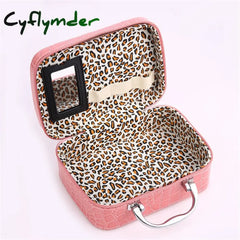 Cyflymder Professional Toiletry Bag Cosmetic Organizer Women Travel Make Up Cases Big Capacity