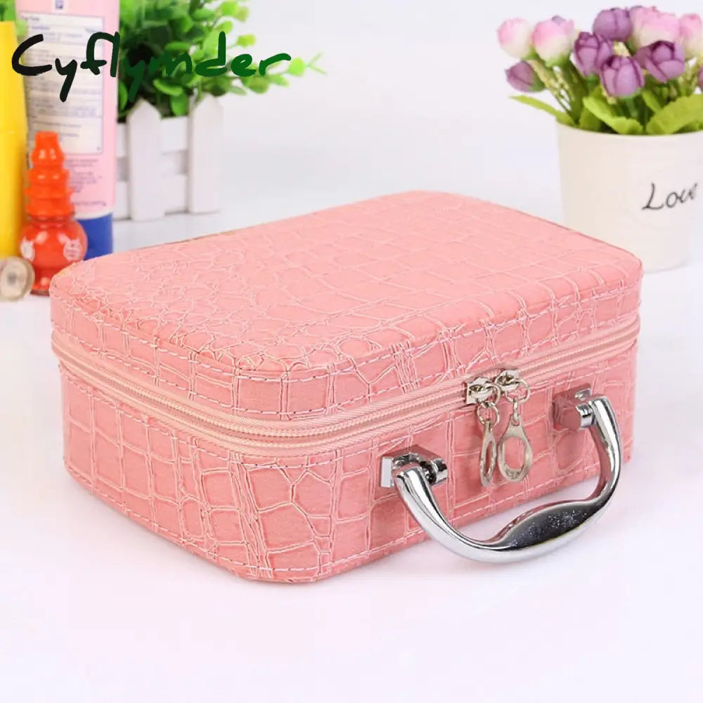 Cyflymder Professional Toiletry Bag Cosmetic Organizer Women Travel Make Up Cases Big Capacity