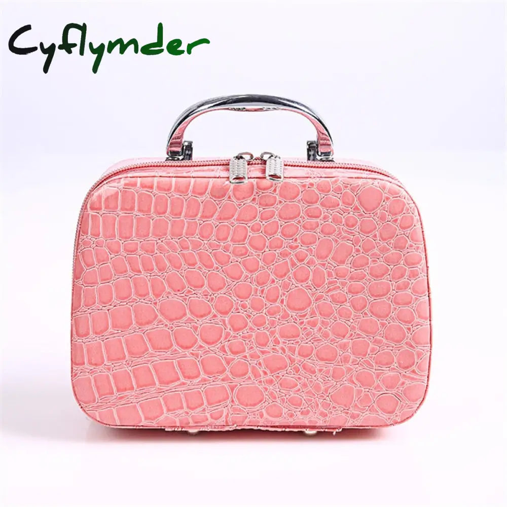 Cyflymder Professional Toiletry Bag Cosmetic Organizer Women Travel Make Up Cases Big Capacity