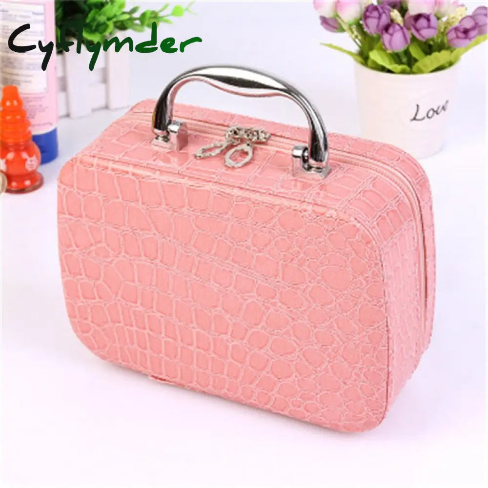 Cyflymder Professional Toiletry Bag Cosmetic Organizer Women Travel Make Up Cases Big Capacity