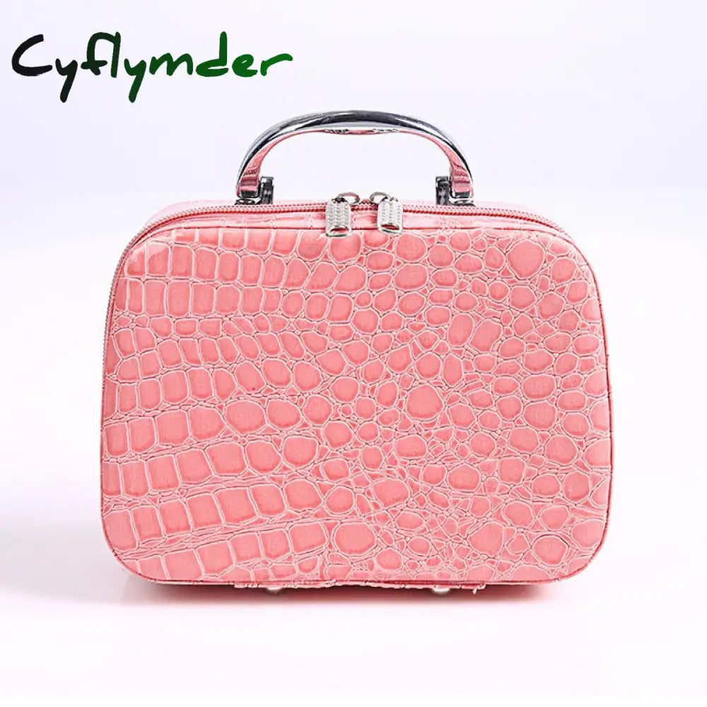 Cyflymder Professional Toiletry Bag Cosmetic Organizer Women Travel Make Up Cases Big Capacity