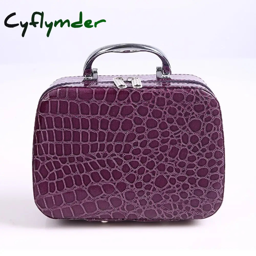 Cyflymder Professional Toiletry Bag Cosmetic Organizer Women Travel Make Up Cases Big Capacity