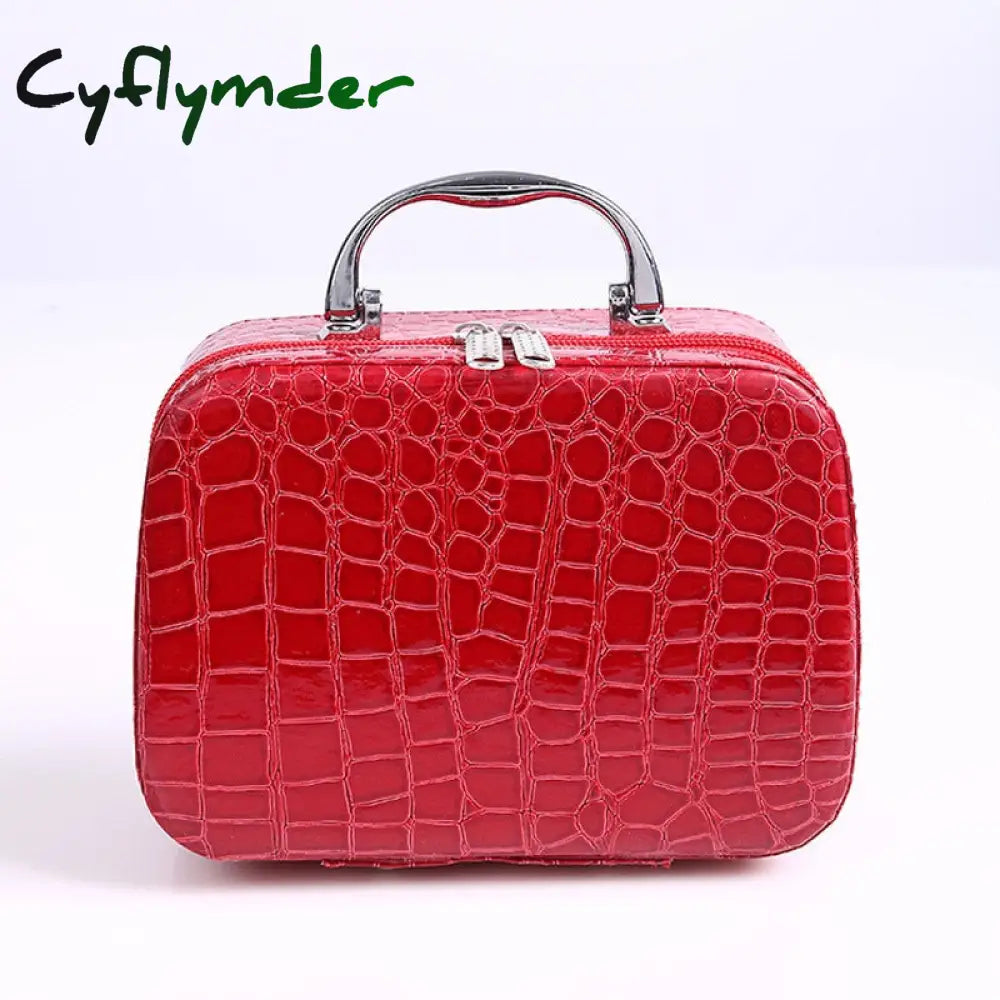 Cyflymder Professional Toiletry Bag Cosmetic Organizer Women Travel Make Up Cases Big Capacity