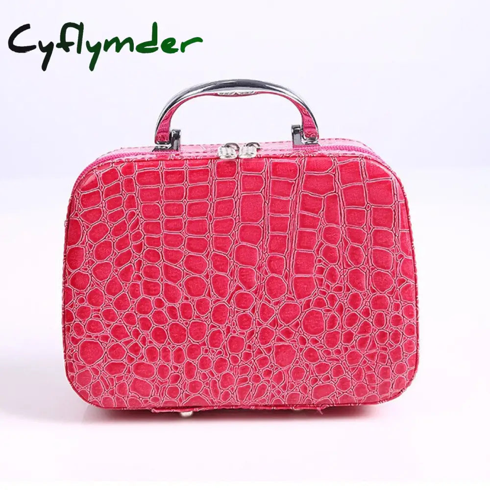 Cyflymder Professional Toiletry Bag Cosmetic Organizer Women Travel Make Up Cases Big Capacity