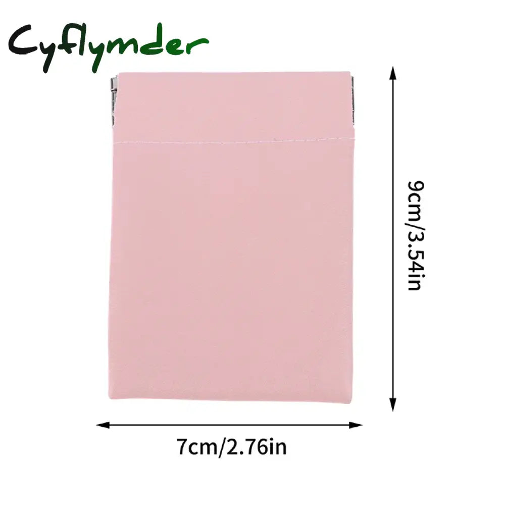 Cyflymder PU Leather Coin Purse Earbuds Earphone Holder Pouch Wallet Change for Women Men