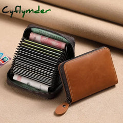 PU Leather Credit Card Holder Men Wallet Large Capacity Card Holder Bag