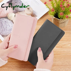 PU Leather Long Women Thin Wallets Large Capacity Female Coin Purses Hasp Clutch ID Credit Multi-Card Holder Money Bag Clip